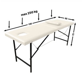 Массажный стол «Колибри» 180×60×70, цвет бежевый