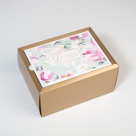 Коробка складная «Цветочная»,  20 × 15 × 10 см