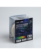Гирлянда «Конский хвост» 20 нитей по 2 м, IP20, серебристая нить, 400 LED, свечение мульти, 12 В 5206136 - фото 319926354