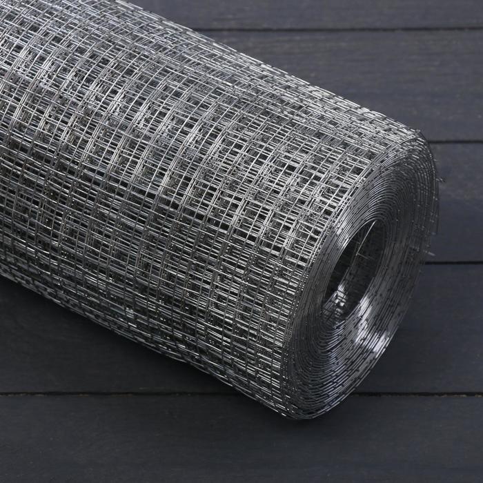 

Сетка оцинкованная, сварная, 1 × 10 м, ячейка 20 × 20 мм, d = 1 мм, металл
