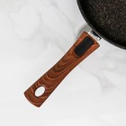 Сковорода KUKMARA Granit ultra, d=26 см, стеклянная крышка, съёмная ручка, антипригарное покрытие - Фото 4