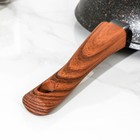 Сковорода KUKMARA Granit ultra, d=26 см, стеклянная крышка, съёмная ручка, антипригарное покрытие - Фото 6