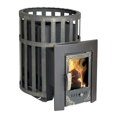 Печь для бани «Викинг 15», дверца со стеклом, сетка