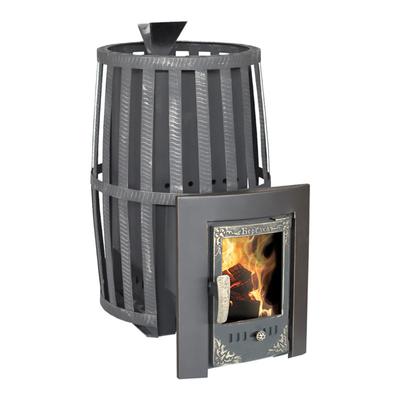 Печь для бани «Витязь 18», d=130 мм, дверца со стеклом, сетка, закрытая каменка