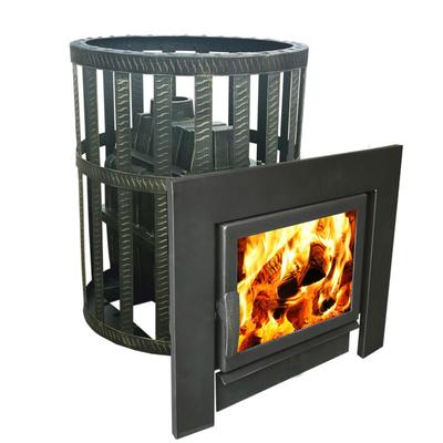 Печь для бани «Воевода-Флагман 20», чугунная, сетка