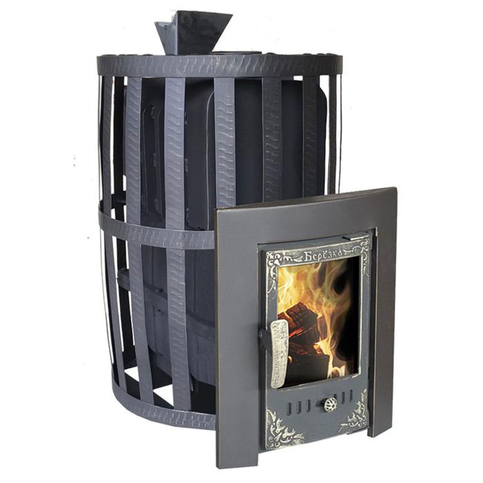 Печь для бани «Воевода 20», чугунная, дверца со стеклом, сетка, закрытая каменка - Фото 1
