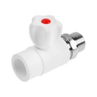 Кран радиаторный MeerPlast, 25x3/4", полипропиленовый, прямой - фото 22927655