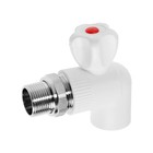 Кран радиаторный MeerPlast, 25x3/4", полипропиленовый, угловой - фото 22927656