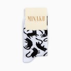 Носки MINAKU «Котики», цвет белый, размер 40-41 (27 см) - Фото 4