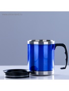 Термокружка, 450 мл, сохраняет тепло 2 ч, 11×12 см, синяя - Фото 3