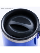 Термокружка, 450 мл, сохраняет тепло 2 ч, 11×12 см, синяя - Фото 4