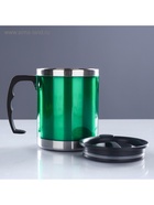 Термокружка, 450 мл, сохраняет тепло 2 ч, 11×12 см, зелёная - Фото 3
