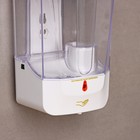 Диспенсер для антисептика/жидкого мыла, 700 мл, сенсорный, пластик, цвет белый - фото 8602261