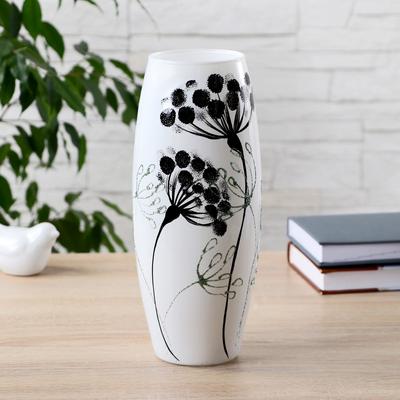 Ваза «Сухоцвет белый», d=8 см, 11×26 см, стекло