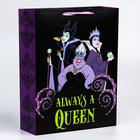 Пакет ламинат вертикальный "Always a queen", 31х40х11 см, Disney - фото 9232555