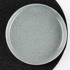 Тарелка керамическая десертная «Гранит», d=21 см, цвет серый - фото 318505178