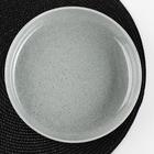 Тарелка керамическая десертная «Гранит», d=21 см, цвет серый - фото 4633059