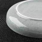 Тарелка керамическая десертная «Гранит», d=21 см, цвет серый - фото 4633061