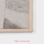 Коврик Доляна «Фло», 60×100 см, цвет серый - Фото 3
