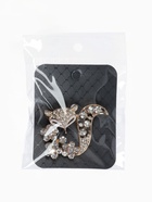 Брошь «Лиса» в цветах, цвет белый в золоте - Фото 7