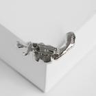 Брошь «Перо», цвет белый в серебре - Фото 2