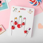 Набор детских колец "Пальчики" божьи коровки, 5шт, цвет красный, безразмерные - фото 25599582