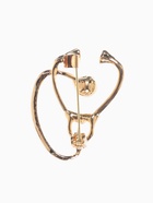 Брошь «Стетоскоп» крупный, белая в золоте - Фото 2