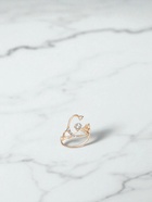 Брошь «Стетоскоп» крупный, белая в золоте - Фото 5