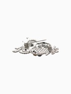 Брошь «Филин», цвет сине-золотой в серебре - Фото 4