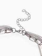 Кулон «Цепь» три подвески, цвет серебро, 70 см - Фото 5