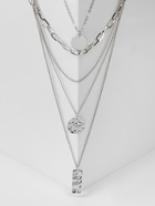 Кулон «Цепь» три подвески, цвет серебро, 70 см - Фото 6