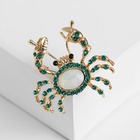 Брошь «Крабик», морская в золоте - Фото 3