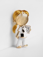 Брошь «Доктор» девочка, цветная в золоте - Фото 7