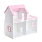 Кукольный дом «Мини» (бело-розовый) - Фото 1