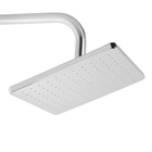 Душевая система ZEIN Z1001, тропическая и ручная лейка, шланги, стойка, мыльница, хром - Фото 9