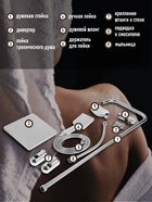 Душевая система ZEIN Z1001, тропическая и ручная лейка, шланги, стойка, мыльница, хром - Фото 6