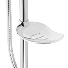 Душевая система ZEIN Z1001, тропическая и ручная лейка, шланги, стойка, мыльница, хром - Фото 13