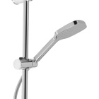 Душевая система ZEIN Z1004, тропическая и ручная лейка, шланги, стойка, мыльница, хром - Фото 10
