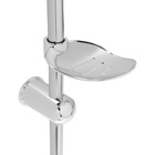 Душевая система ZEIN Z1004, тропическая и ручная лейка, шланги, стойка, мыльница, хром - Фото 14