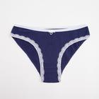 Трусы женские слипы, цвет тёмно-синий, размер 46-48 - Фото 1