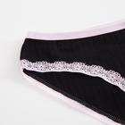 Трусы женские слипы, цвет чёрный, размер 46-48 - Фото 2