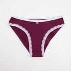 Трусы женские слипы, цвет бордовый, размер 44-46 - Фото 1