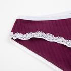 Трусы женские слипы, цвет бордовый, размер 44-46 - Фото 2