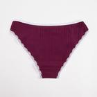 Трусы женские слипы, цвет бордовый, размер 44-46 - Фото 3