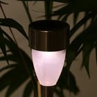 Садовый светильник на солнечной батарее «Матовый конус», 5 × 35 × 5 см, 1 LED, свечение тёплое белое - Фото 8