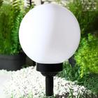 Садовый светильник на солнечной батарее «Большой шар», 20 × 42 × 20 см, 4 LED, свечение белое - Фото 2