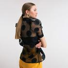 Рубашка женская MINAKU: Green trend цвет чёрный, р-р 42 - Фото 2
