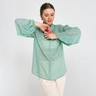 Рубашка женская MINAKU: Green trend цвет зелёный, р-р 44 - Фото 3