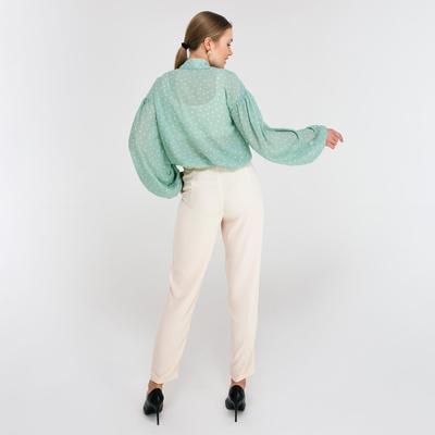 Брюки женские MINAKU: Green trend, молочные, размер 42