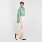 Брюки женские MINAKU: Green trend цвет молочный, р-р 46 - Фото 5